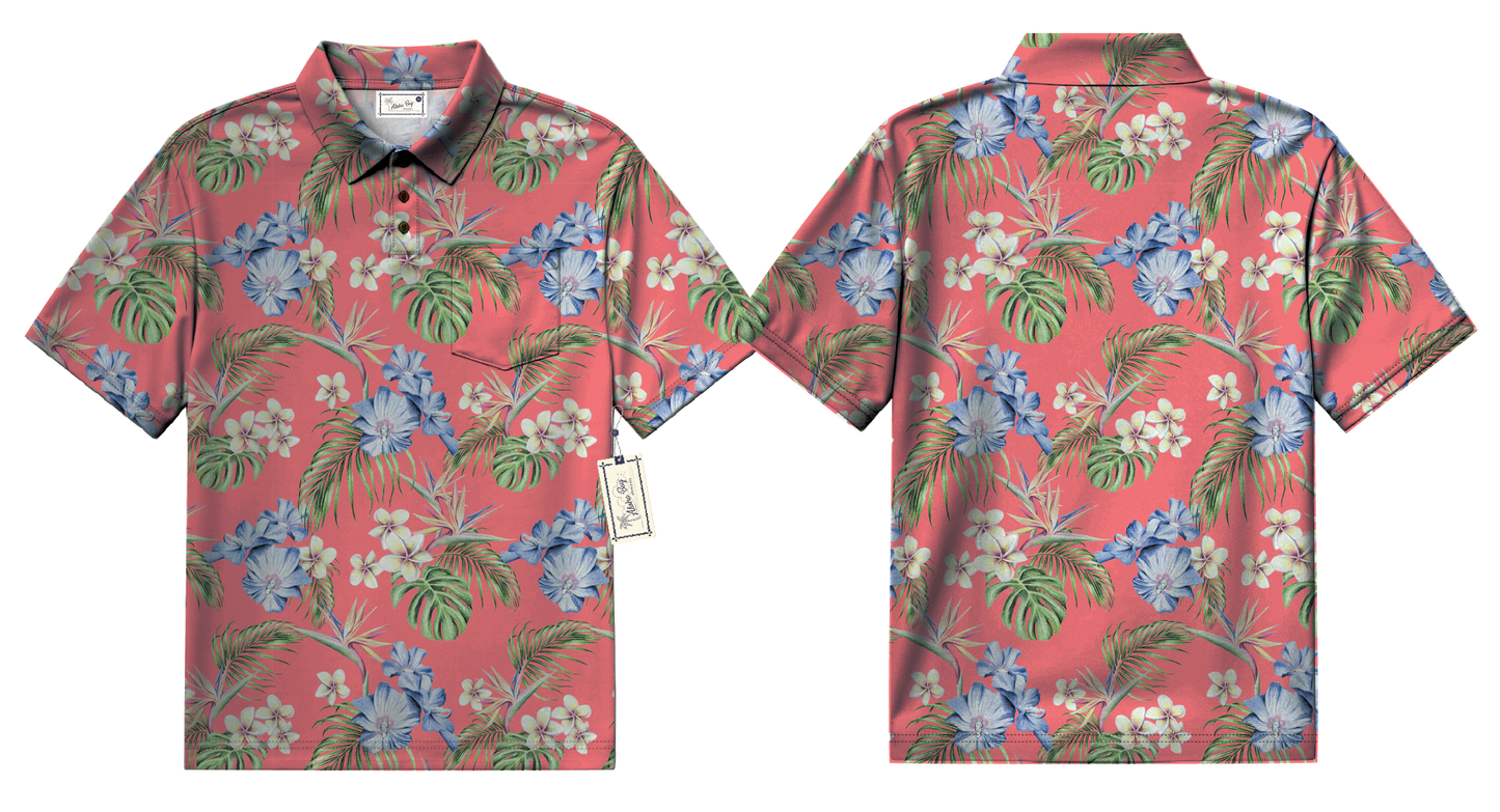Cancun Floral Polo